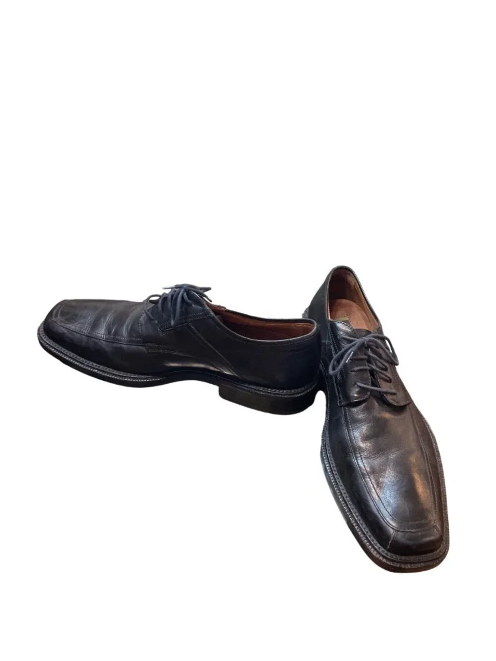 Johnston Murphy mens brown leather dress oxford shoes sz 9.5M SKUn 10-551